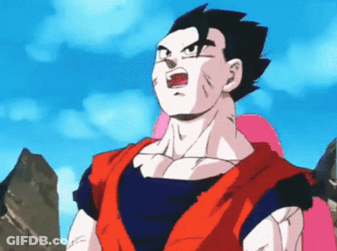 Buu Absorbs Gohan GIF