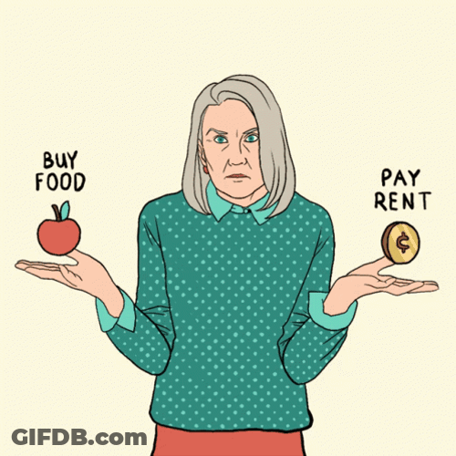 Buy Food Or Pay The Rent GIF