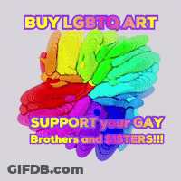 Buy LGBTQ Art And Support Your Gay Brothers And Sisters GIF
