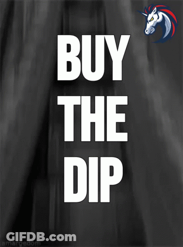 Buy The Dip Unicorn Poster GIF