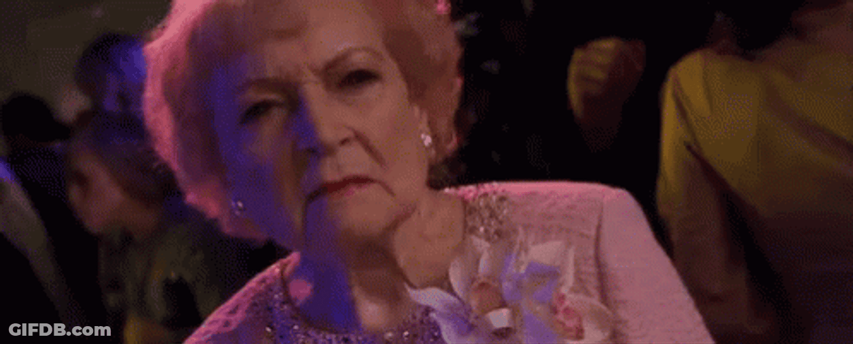 Buzz Kill Nonchalant Betty White GIF