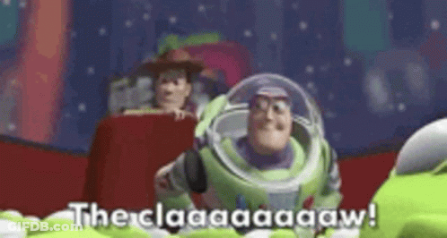 Buzz Lightyear And Woody From Toy Story Are Sitting In A Car . GIF