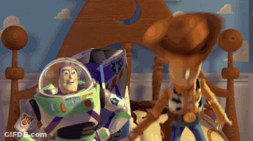 Buzz Lightyear And Woody From Toy Story GIF