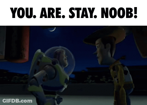 Buzz Lightyear And Woody In A Scene From Toy Story GIF