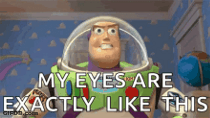 Buzz Lightyear Blinking Eyes Continuously GIF