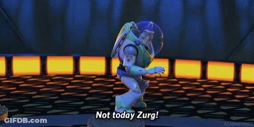 Buzz Lightyear Dancing Saying Not Today Zurg GIF
