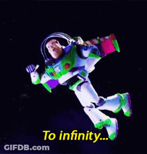 Buzz Lightyear Flying Infinity And Beyond GIF