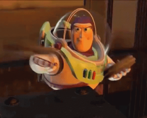 Buzz Lightyear Frisbee GIF