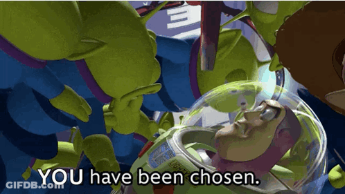 Buzz Lightyear From Toy Story Has Been Chosen GIF