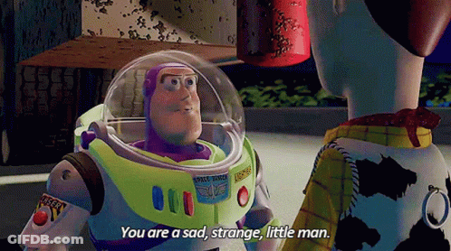 Buzz Lightyear From Toy Story Talking To Woody GIF