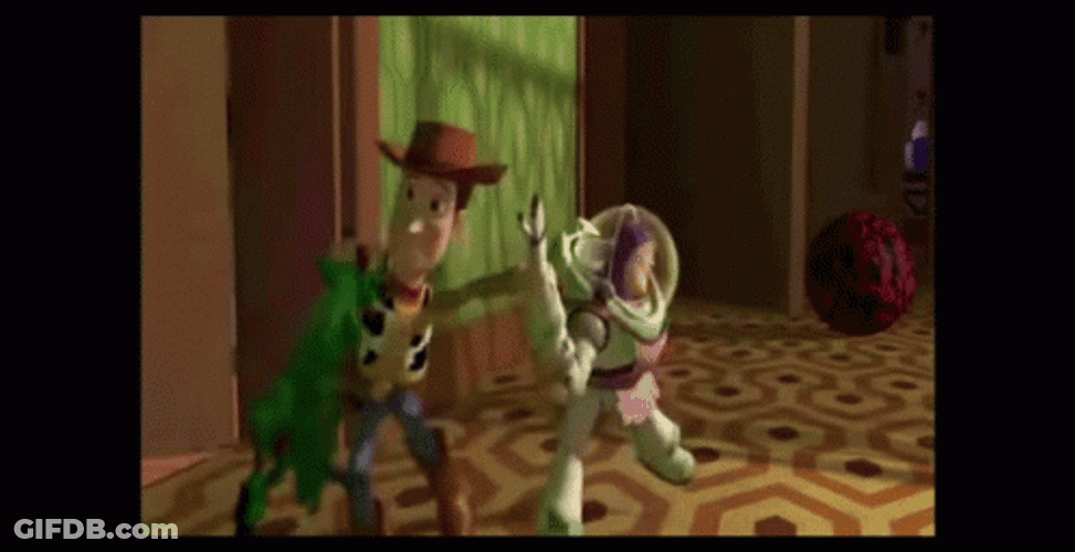 Buzz Lightyear Gets Pulled GIF