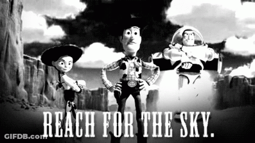 Buzz Lightyear Jessie And Bullseye From Toy Story GIF