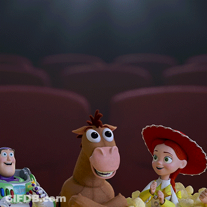 Buzz Lightyear Jessie And Bullseye Toy Story Posing GIF