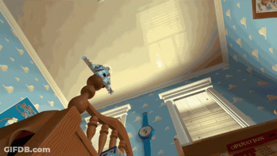 Buzz Lightyear Jumping On The Ball GIF