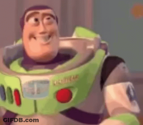 Buzz Lightyear Smiling In Helmet GIF