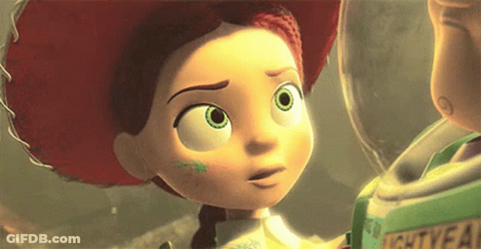 Buzz Lightyear Talking To Jessie GIF