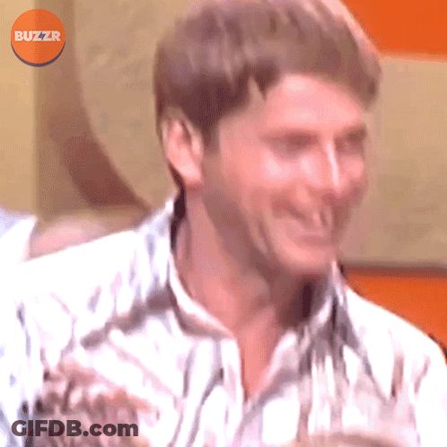 Buzzr Logo Above Mans Head GIF