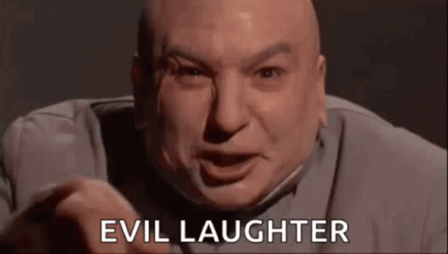 Bwahaha Dr. Evil Laugh Austin Powers GIF