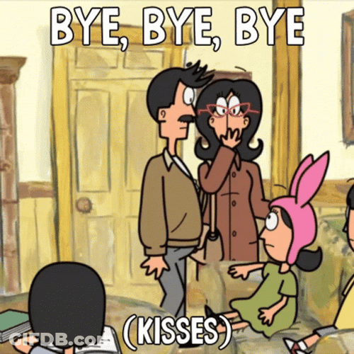 Bye Bye Bye Bob's Burgers GIF