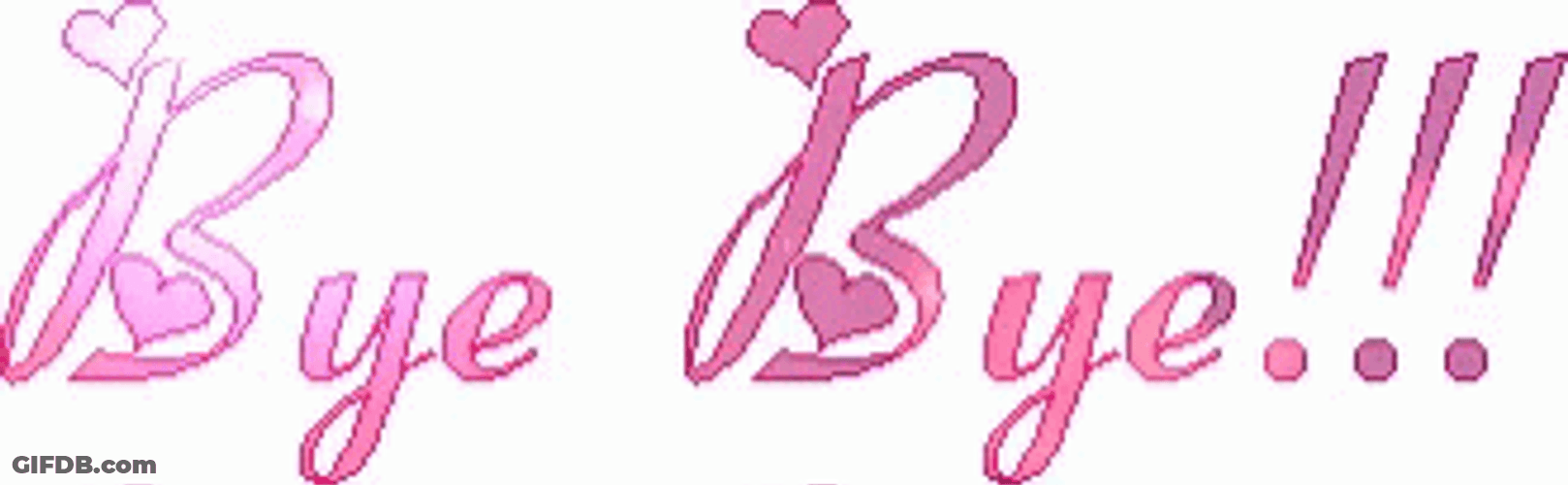 Bye Bye Bye Flashing Text Design GIF