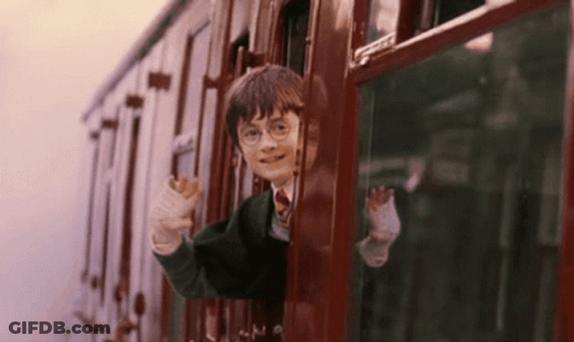 Bye Bye Bye Harry Potter Train Ride GIF