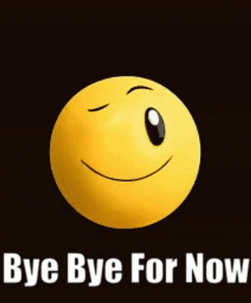 Bye Bye For Now Emoji GIF