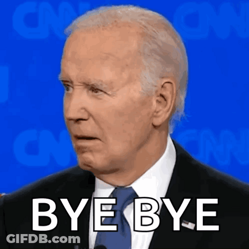 Bye Bye Joe Biden Confused Expression GIF