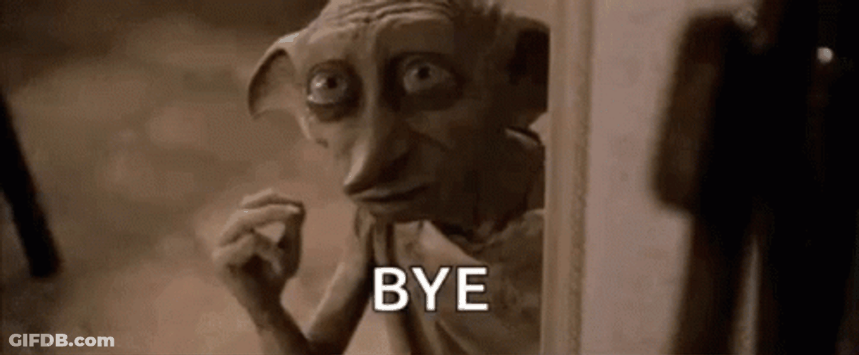 Bye Dobby Is Free GIF