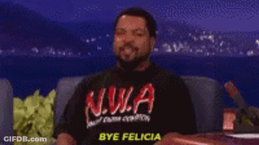 Bye Felicia Ice Cube Interview GIF