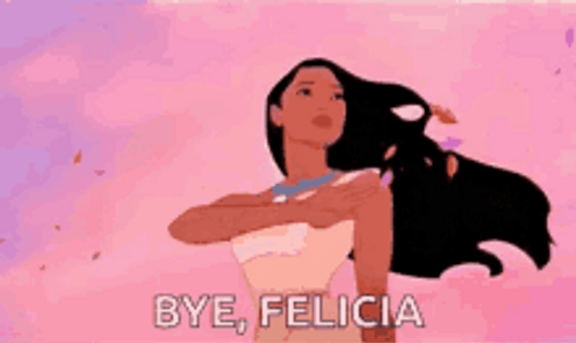Bye Felicia Pocahontas Waving GIF