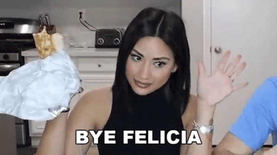 Bye Felicia Shocked Girl GIF