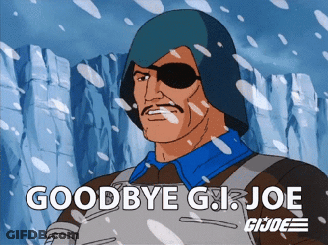 Bye GI Joe Snow Storm Animation GIF