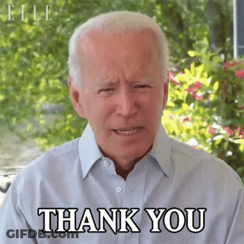 Bye Joe Biden Saying Thank You GIF