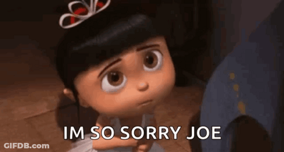 Bye Joe I'm Sorry Agnes Despicable Me GIF