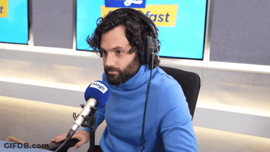 Bye Joe Penn Badgley Waving GIF