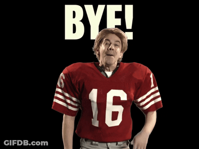 Bye Jolly Joe Montana Waving GIF