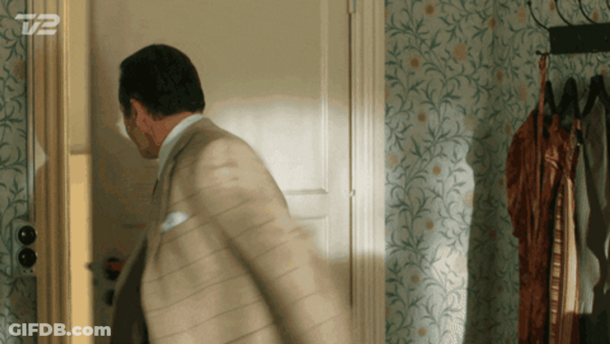 Bye Mad Men Slamming Door GIF