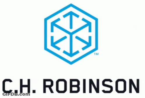 C.H. Robinson Logo Blue Hexagon With Arrows GIF