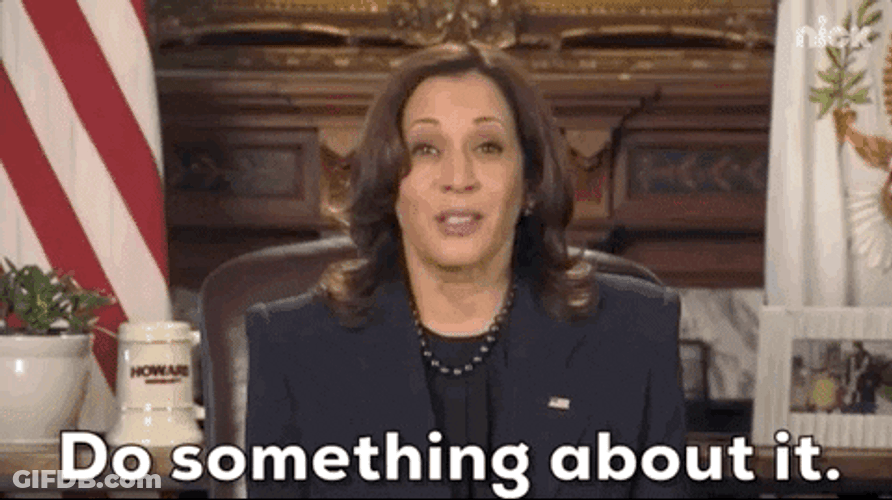 C'mon Do Something Kamala Harris GIF