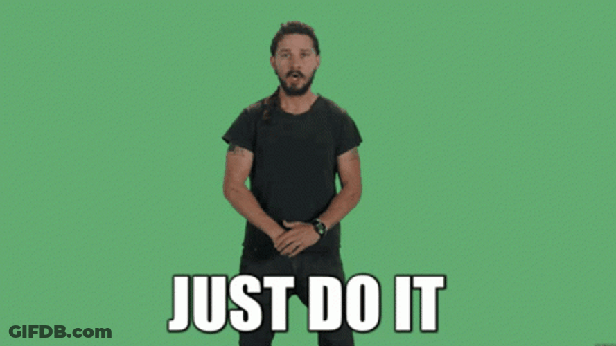 C'mon Do Something Shia La Beouf GIF