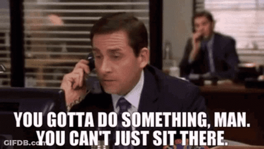 C'mon Do Something Steve Carell GIF