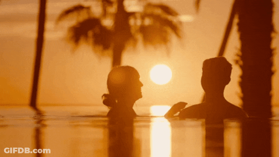 Cabo Verde Sunset Kiss GIF