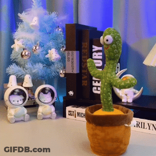 Cactus Dancers Meet Each Other GIF