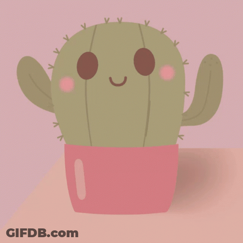 Cactus Picking Heart Giving It GIF
