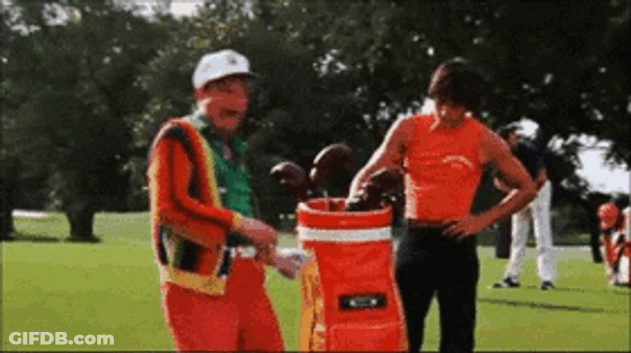 Caddy Shack Hilarious Man GIF