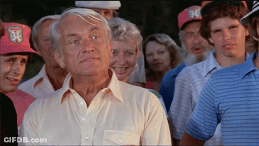Caddy Shack Old Man And Others Are Waiting GIF