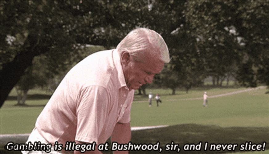 Caddy Shack Old Man Practicing Golf GIF