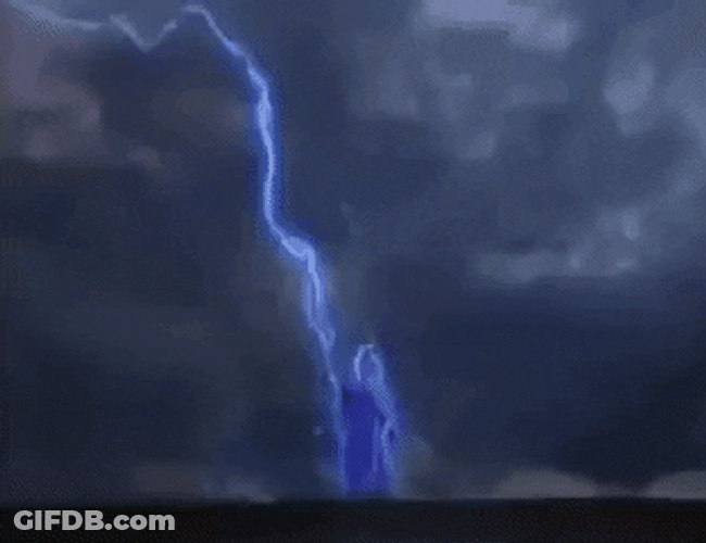 Caddy Shack Struck By Lightning GIF