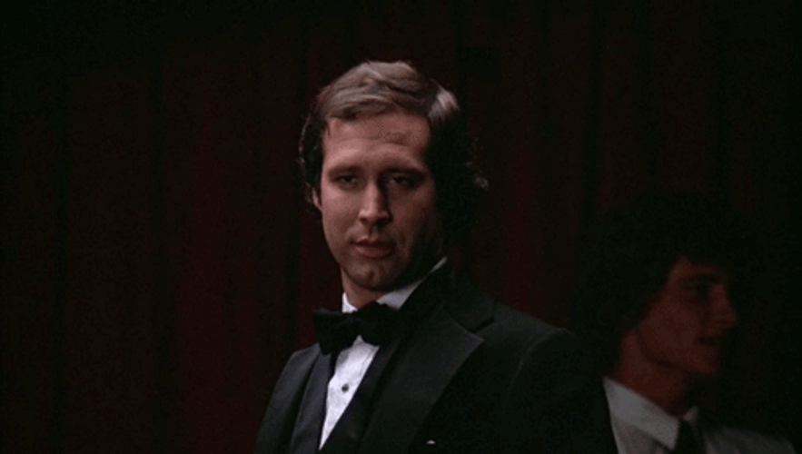 Caddyshack Scene Of Chase Smoke In Mouth GIF