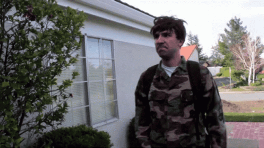 Cadet Two Hands Salute GIF